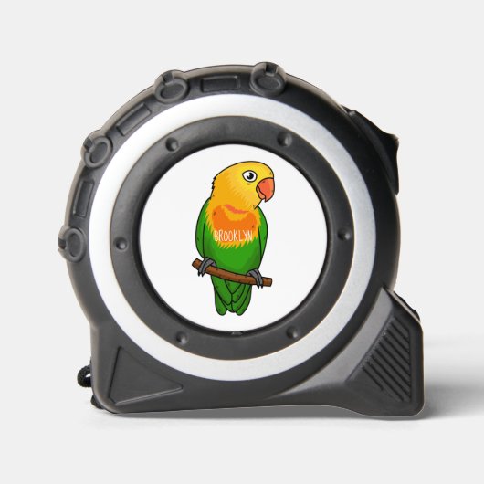 Cute lovebird cartoon parrot rolmaat (Voorkant)