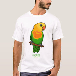 Cute lovebird cartoon parrot t-shirt