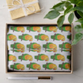 Cute lovebird cartoon parrot tissuepapier (Geschenk)