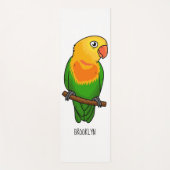 Cute lovebird cartoon parrot yogamat (Voorkant)