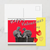 Cute Lovebirds Valentines Day Postcard Briefkaart (Voorkant / Achterkant)