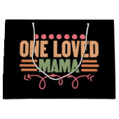 Cute loved Mama word art Groot Cadeauzakje (Voorkant)