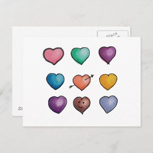 Cute Lovehararts Briefkaart (Voorkant / Achterkant)