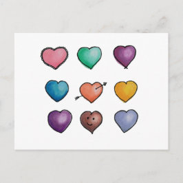 Cute Lovehararts Briefkaart