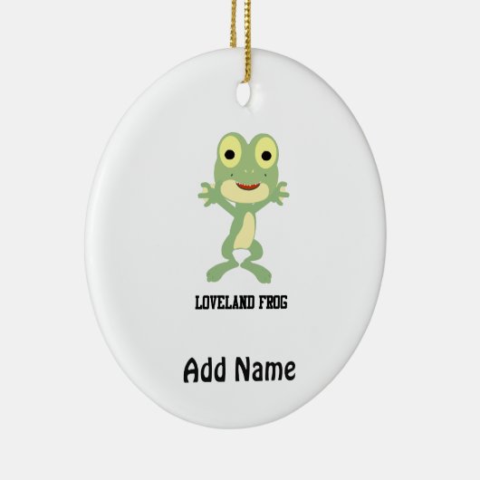Cute Loveland Frog Keramisch Ornament (Rechts)