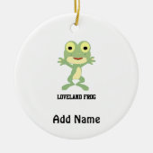 Cute Loveland Frog Keramisch Ornament (Voorkant)