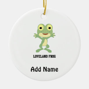 Cute Loveland Frog Keramisch Ornament