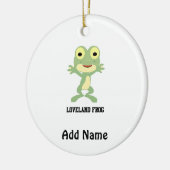 Cute Loveland Frog Keramisch Ornament (Links)