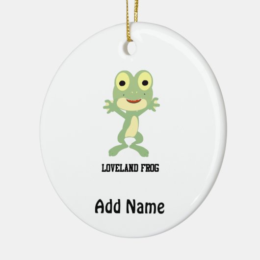 Cute Loveland Frog Keramisch Ornament (Links)