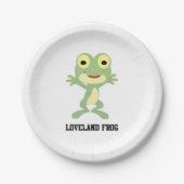 Cute Loveland Frog Papieren Bordje (Voorkant)