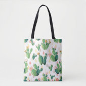 Cute Lovely Cactus Succulent Bag Tote Bag (Voorkant)