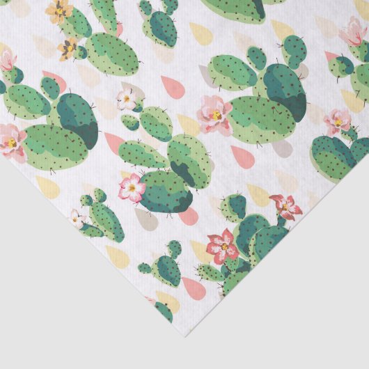 Cute Lovely Cactus Tissue Paper Tissuepapier (Detail)