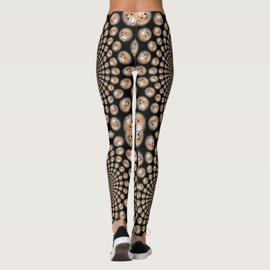 Cute Lovely infinity Kaleidoscope Cheetah print Leggings (Achterkant)