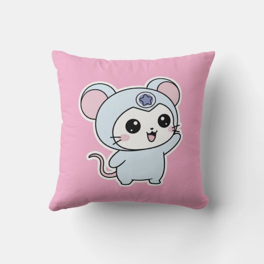 Cute lovely little adorable mouse kussen (Achterkant)