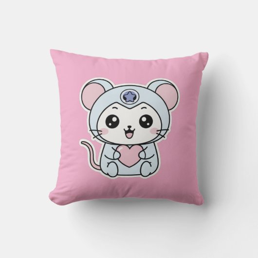 Cute lovely little adorable mouse kussen (Voorkant)