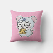 Cute lovely little adorable mouse  kussen (Achterkant)