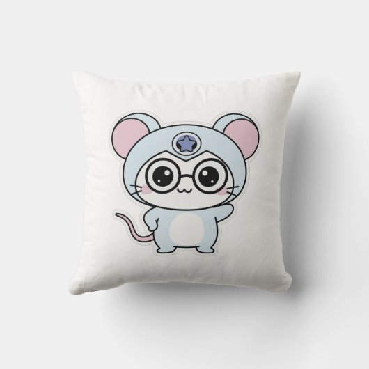 Cute lovely little mouse kussen (Achterkant)