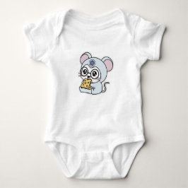 Cute lovely little mouse loves cheese  romper