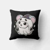 Cute lovely little mouse ready for Halloween  Kussen (Achterkant)