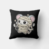 Cute lovely little mouse ready for Halloween  Kussen (Achterkant)