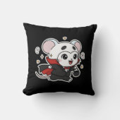 Cute lovely little mouse ready for Halloween  Kussen (Voorkant)