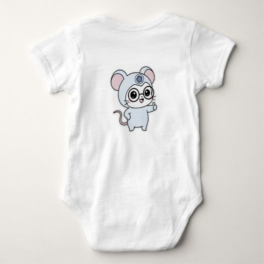 Cute lovely little mouse  romper (Achterkant)