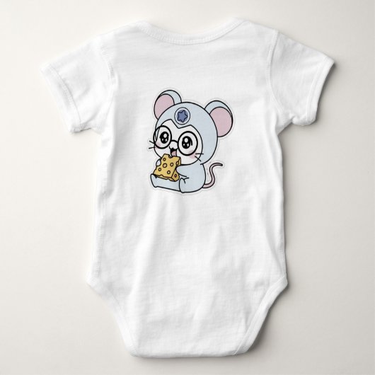Cute lovely little mouse  romper (Achterkant)