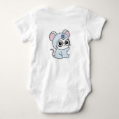 Cute lovely little mouse  romper (Achterkant)