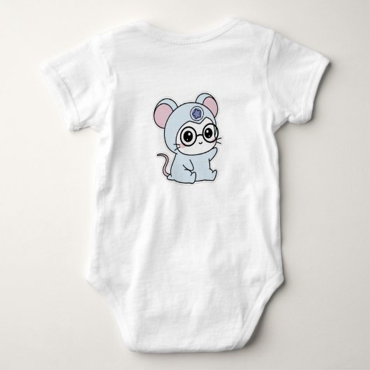 Cute lovely little mouse  romper (Achterkant)