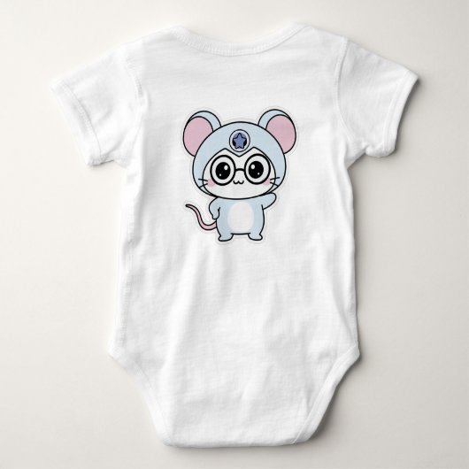 Cute lovely little mouse romper (Achterkant)