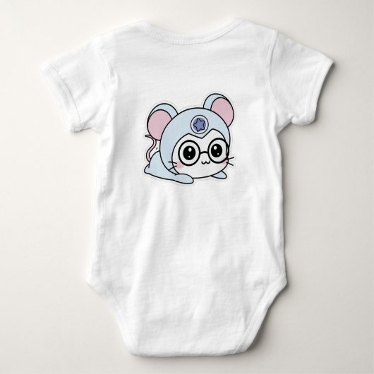 Cute lovely little mouse  romper (Achterkant)