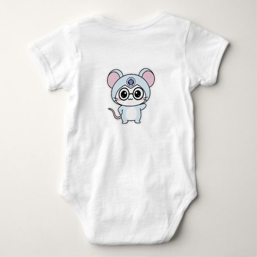 Cute lovely little mouse  romper (Achterkant)