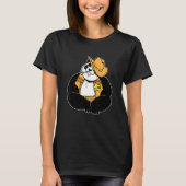 Cute lovely sheriff panda t-shirt (Voorkant)