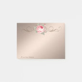 Cute Lovely Stijlvol Roos Post-it® Notes (Voorkant)