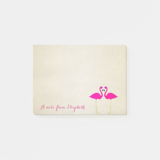 Cute Lovely Stylish, Flamingos Post-it® Notes (Voorkant)