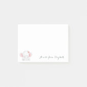 Cute Lovely Stylish Girly, Baby Elephant, Flower Post-it® Notes (Voorkant)