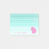 Cute Lovely Stylish Girly, Baby Elephant Post-it® Notes (Voorkant)