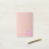Cute Lovely Stylish Girly, Baby Elephant Post-it® Notes (Op bureau)