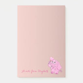 Cute Lovely Stylish Girly, Baby Elephant Post-it® Notes (Voorkant)
