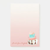 Cute Lovely Stylish Girly, Cake Post-it® Notes (Voorkant)