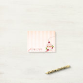 Cute Lovely Stylish Girly, Cupcake Post-it® Notes (Op bureau)