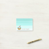 Cute Lovely Stylish Girly, Cupcake Post-it® Notes (Op bureau)