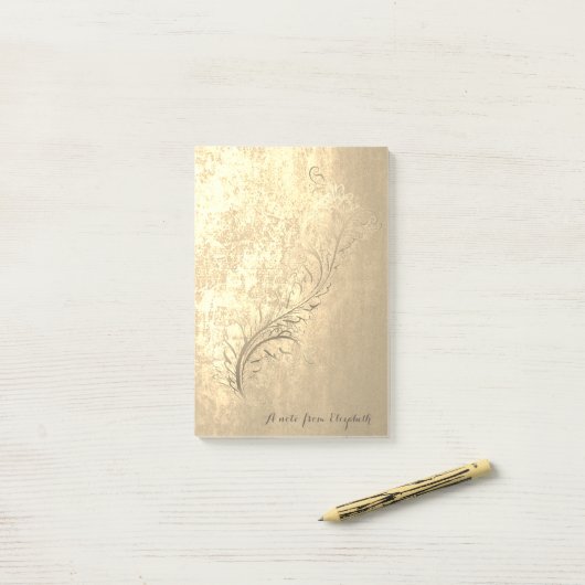 Cute Lovely Stylish Girly Elegant Post-it® Notes (Op bureau)