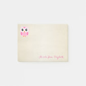 Cute Lovely Stylish Girly, Owl Post-it® Notes (Voorkant)