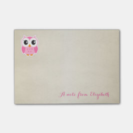 Cute Lovely Stylish Girly, Owl Post-it® Notes