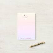 Cute Lovely Stylish Girly, Swan, Tiara, Stippen Post-it® Notes (Op bureau)