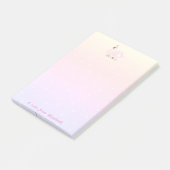 Cute Lovely Stylish Girly, Swan, Tiara, Stippen Post-it® Notes (Schuin)