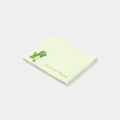 Cute Lovely Stylish, Polka Dots, Happy Crocodile Post-it® Notes (Schuin)