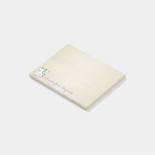 Cute Lovely Stylish Unicorn Post-it® Notes (Schuin)
