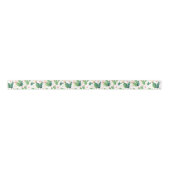 Cute Lovely Succulent Cactus Satin Ribbon Satijnen Lint (Voorkant)